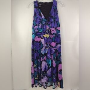 AGB women's strapless floral print dress size (M)